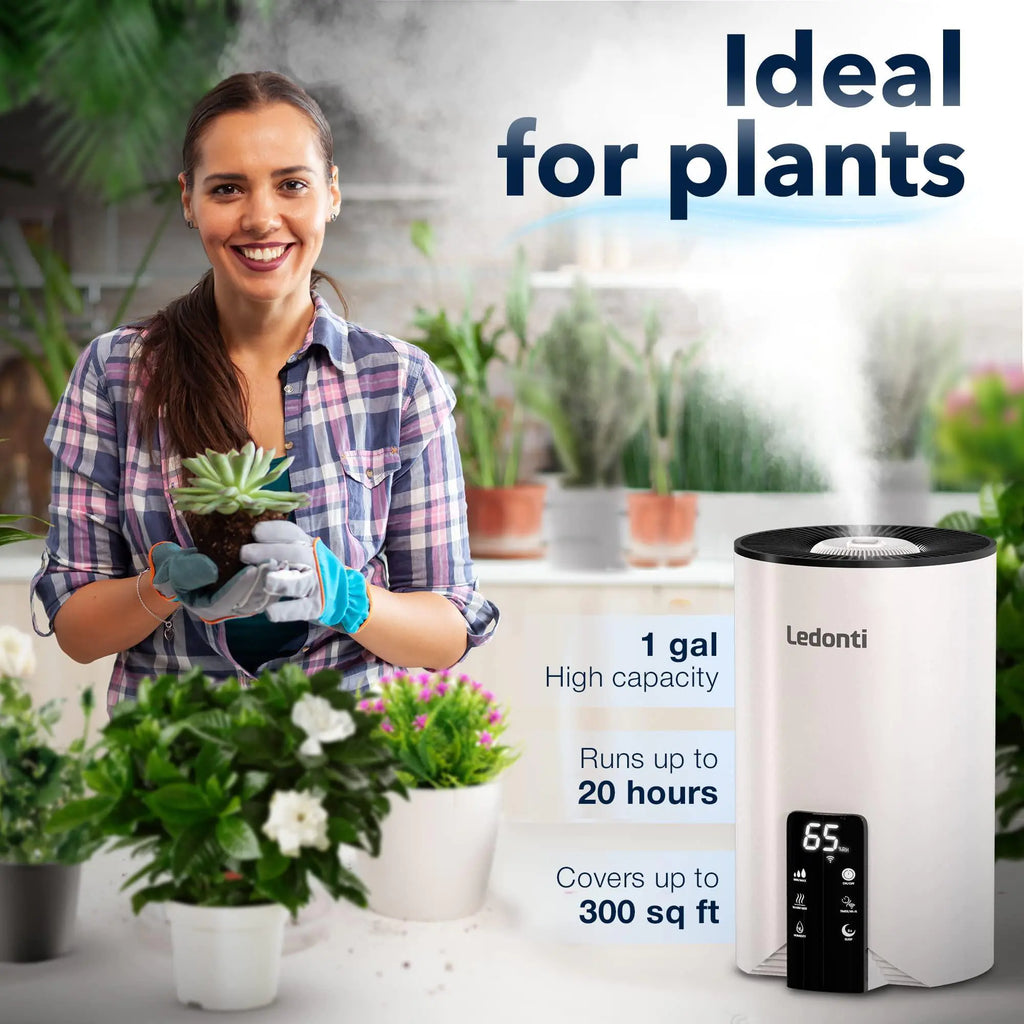 LunaMist™ Smart Wi-Fi Humidifier (4L, Dual Mist)