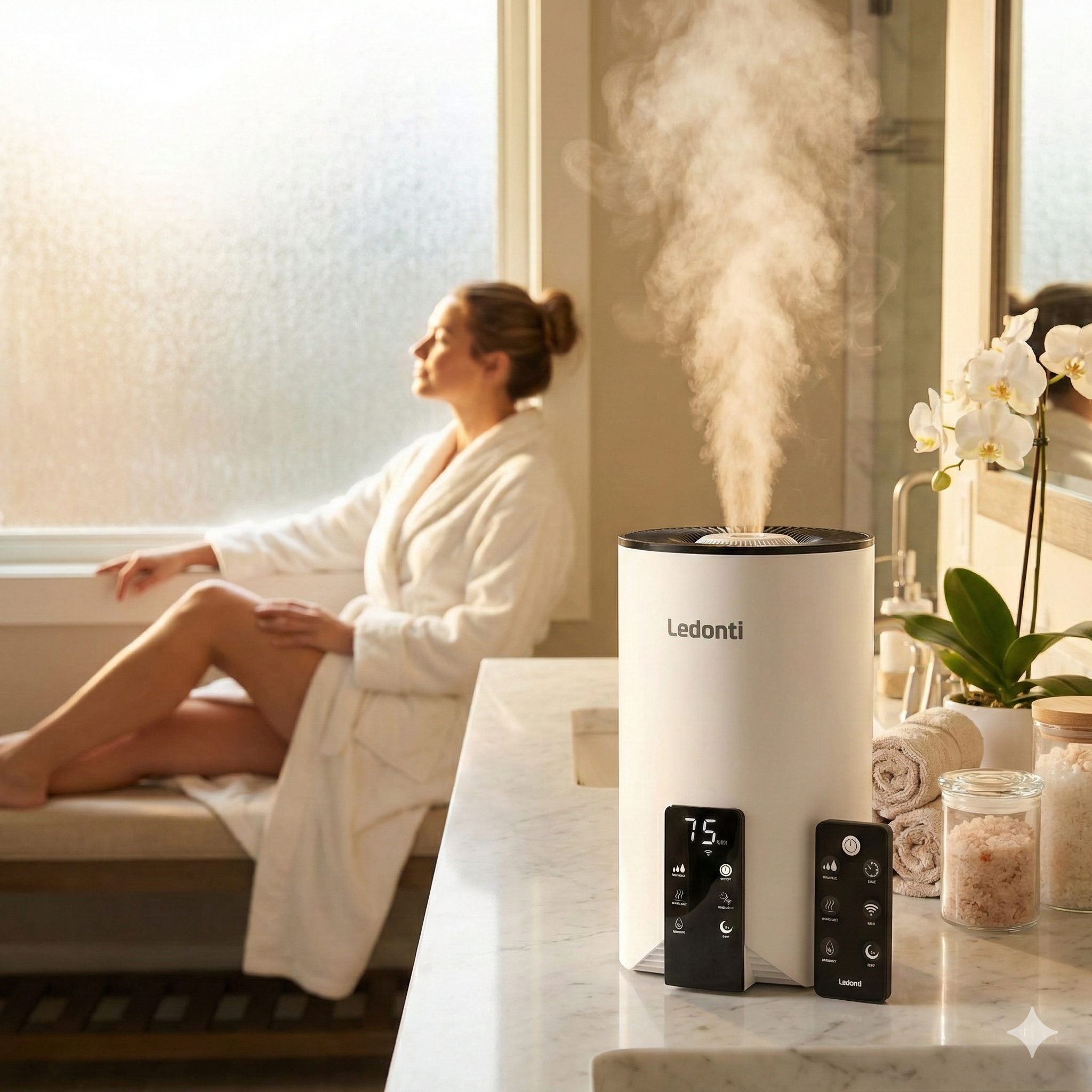 LunaMist™ Facial Hydration WiFi Humidifier(4L, WiFi Quiet, Warm & Cool Mist)
